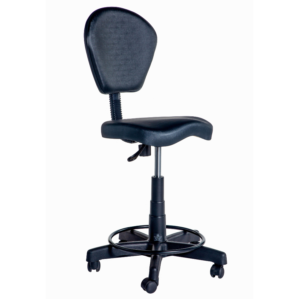 MWOSEN Saddle Stool Chair with Back with Foot Ring Ergonomic Rolling  Esthetician Seat for Salon Tattoo Shop Spa Facial lash Home Dentist Clinic  Esthetician Chair(with Backrest with FootRing, Black) : Amazon.in: Home
